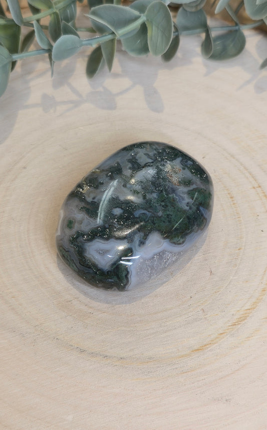 Pierre de paume en Agate mousse