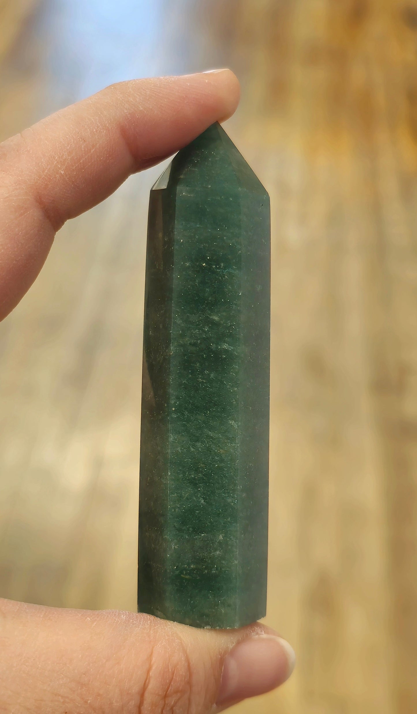 Pointe en Aventurine verte