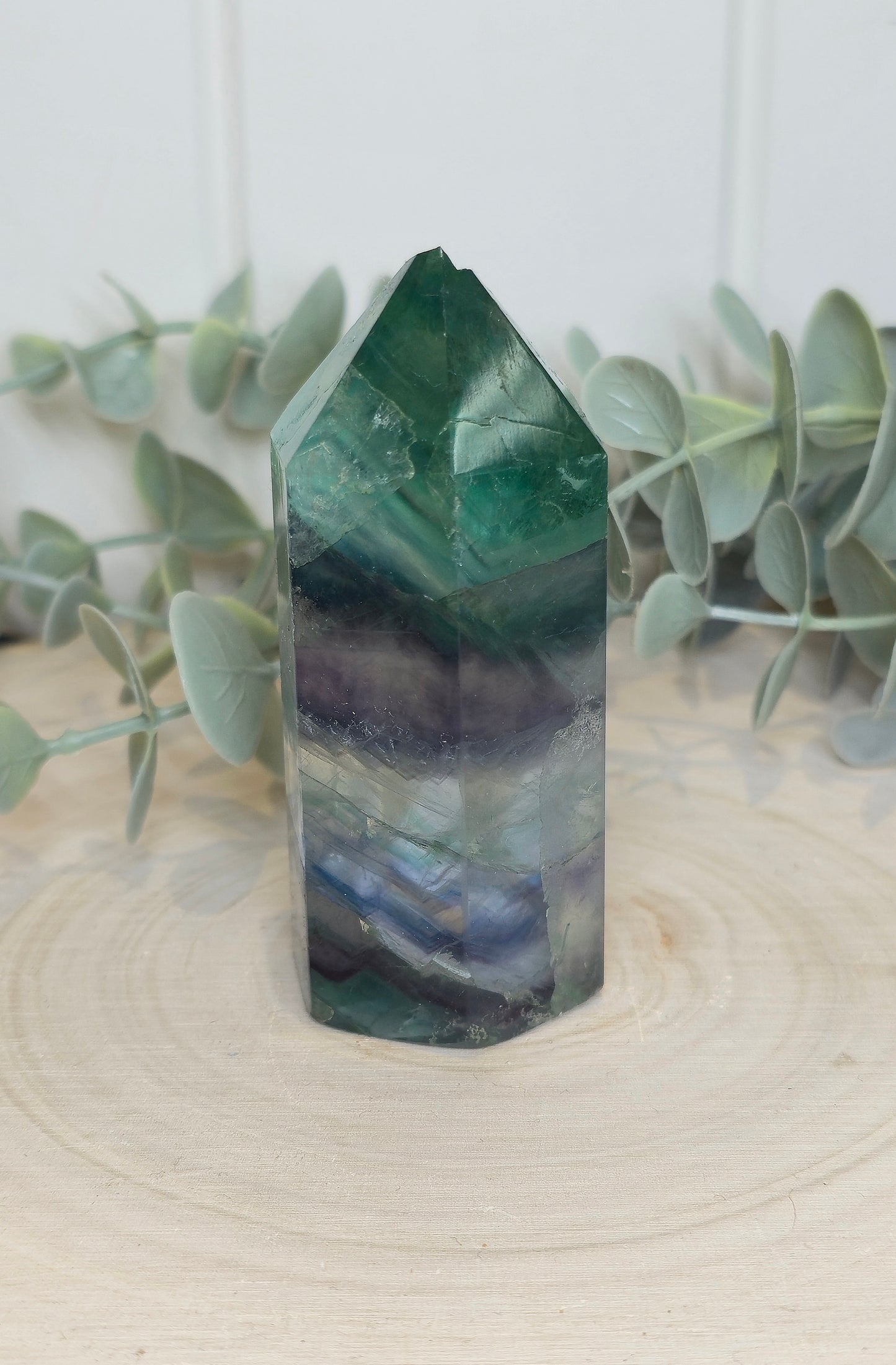 Pointe en Fluorite *pointe cassée*