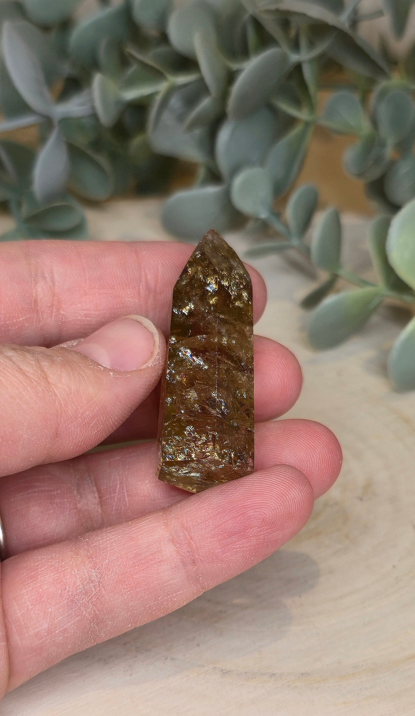 Pointe en Citrine Naturelle