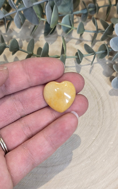 Coeur en Aventurine jaune