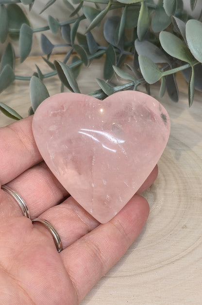 Coeur en Quartz rose