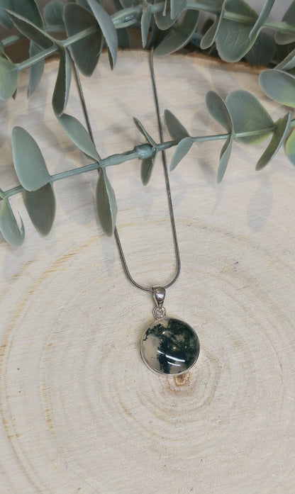 Collier Agate mousse