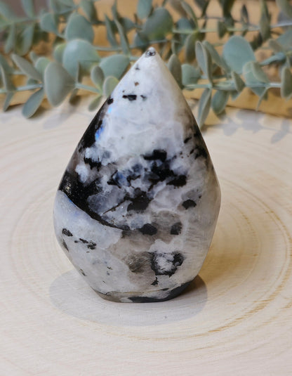 Flamme Pierre de lune arc-en-ciel