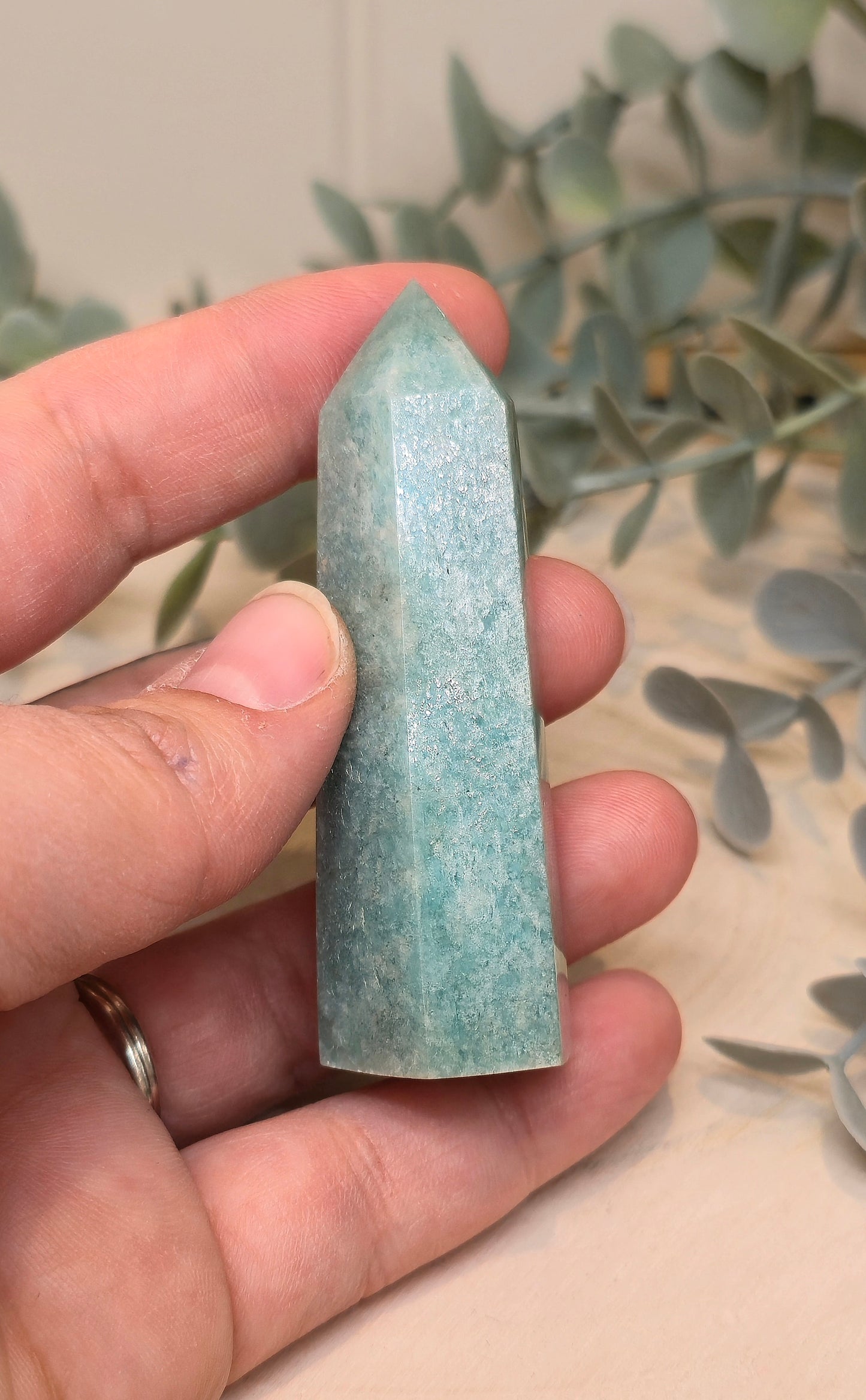 Pointe en Amazonite