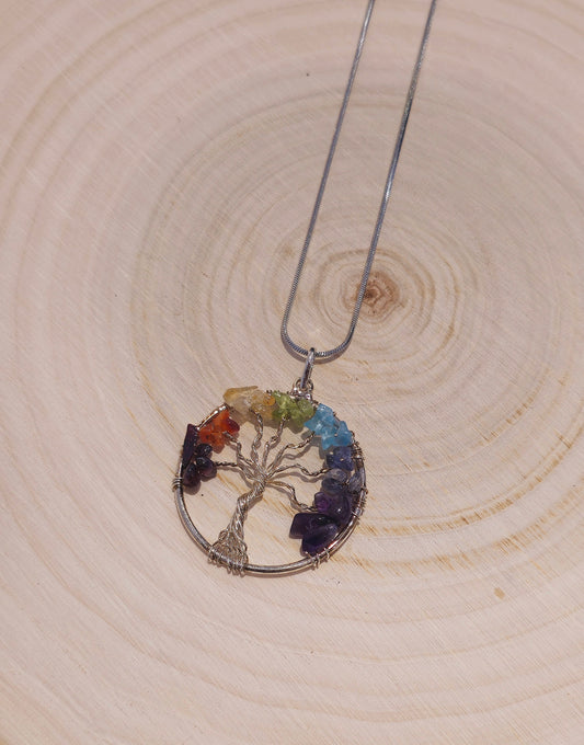 Collier Arbre de vie chakras