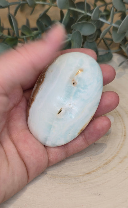 Pierre de paume en Calcite des caraïbes