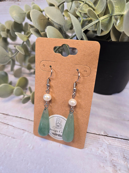 Boucles d’oreilles Aventurine verte