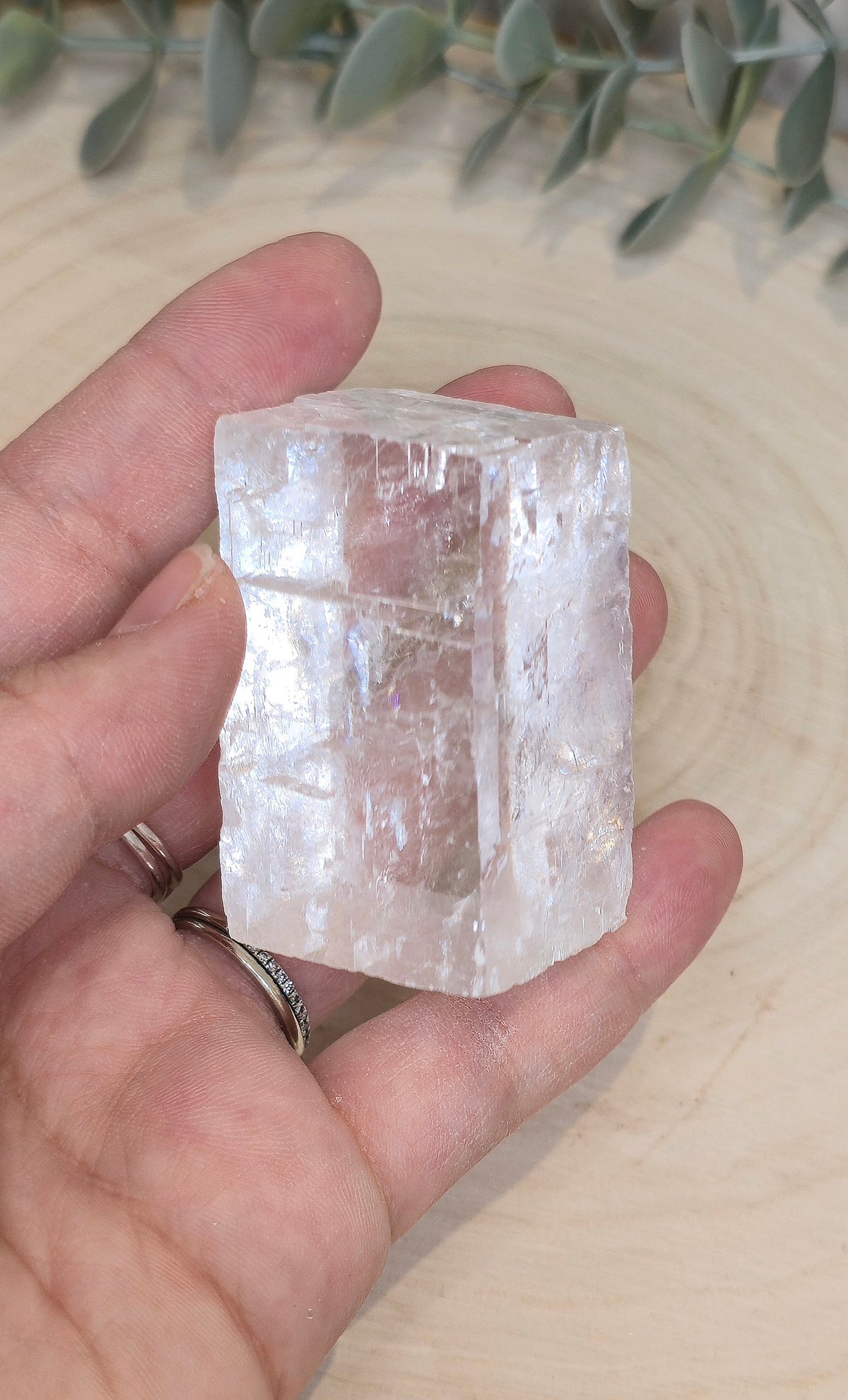 Cube de Calcite optique claire