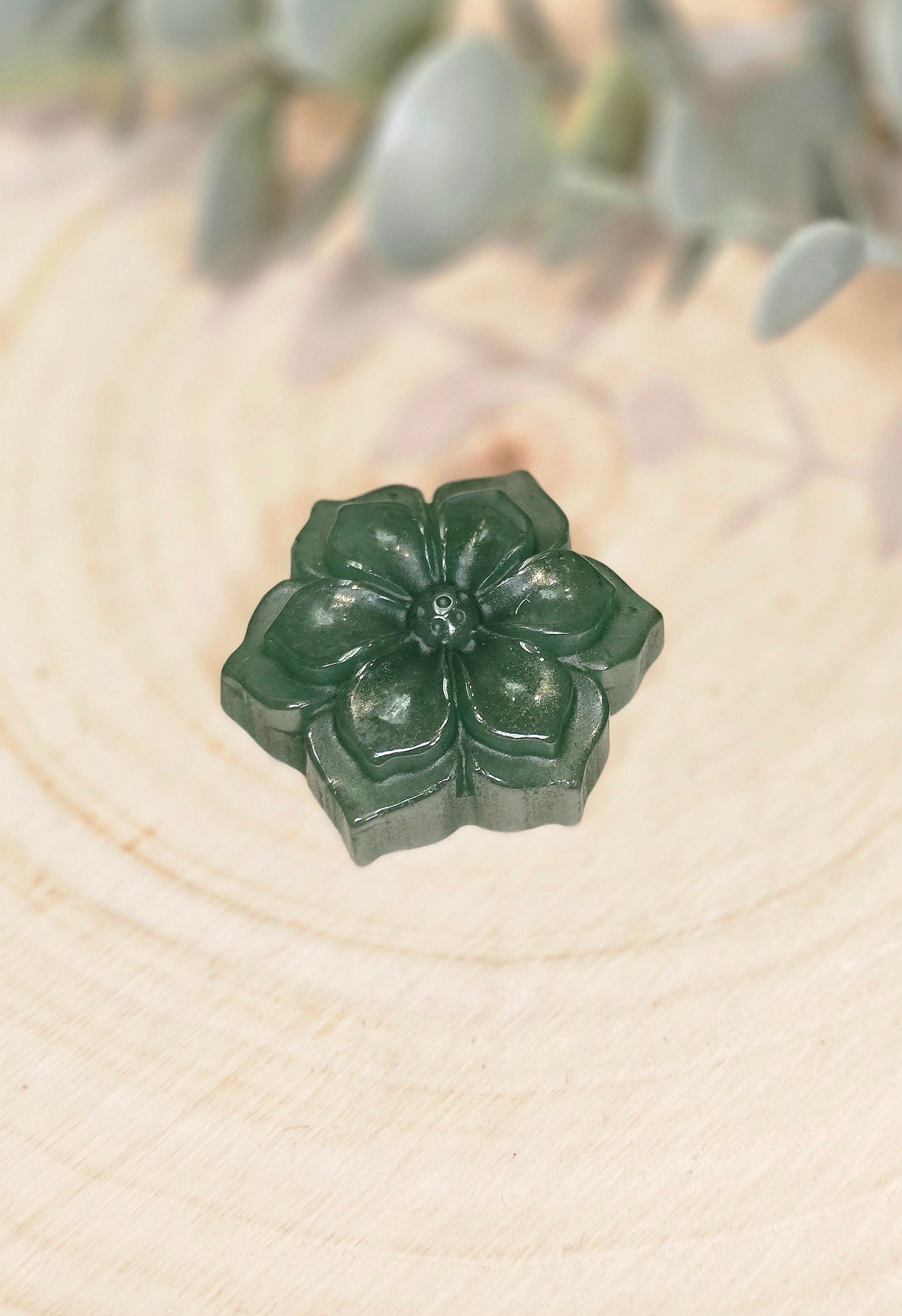 Fleur en Aventurine verte