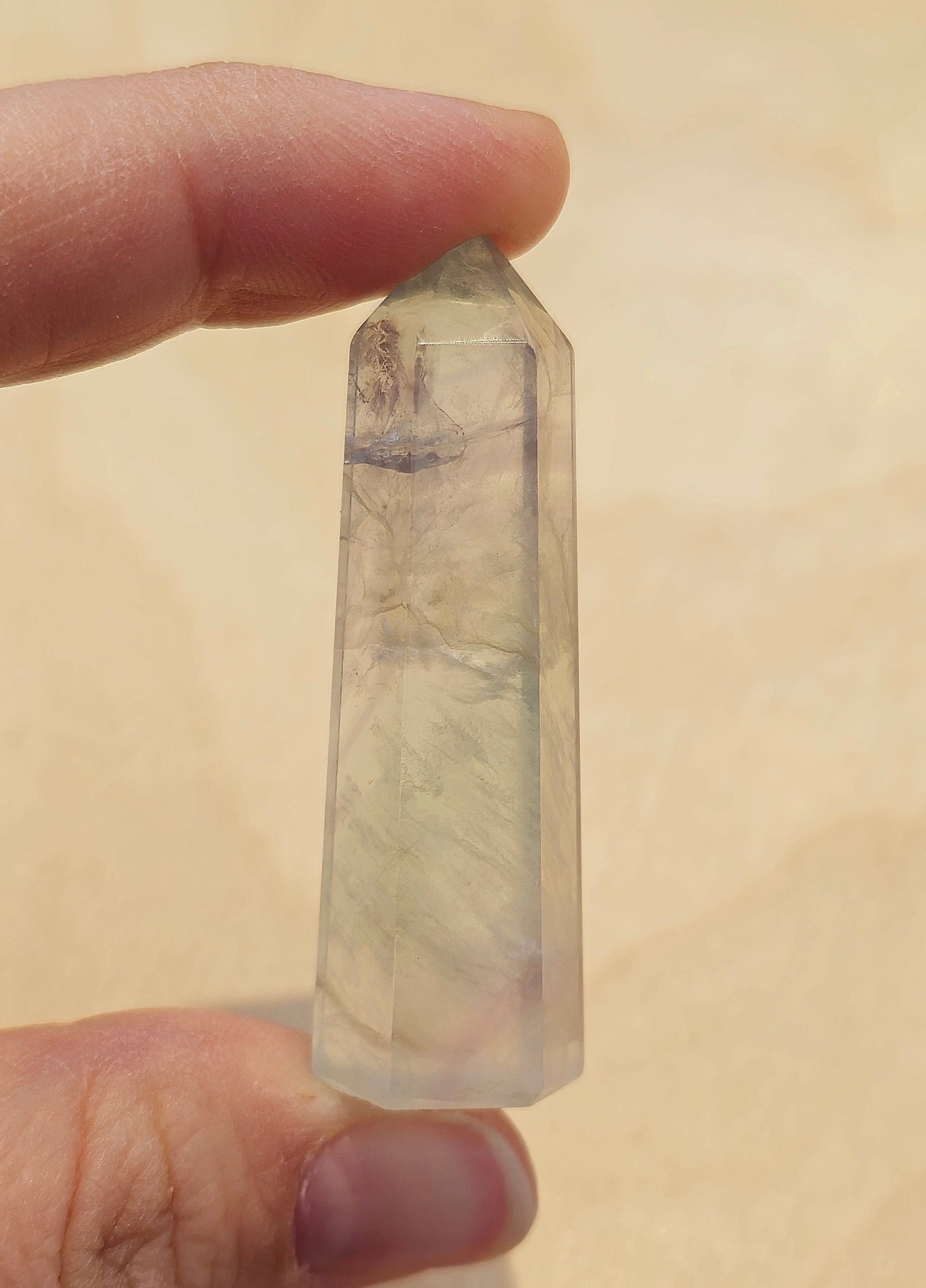 Pointe en Fluorite Verte