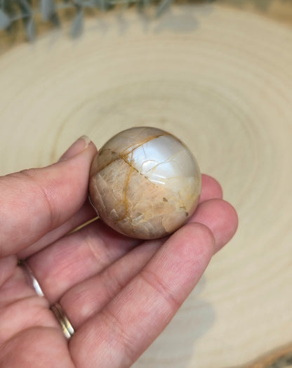 Sphère Pierre de lune pêche