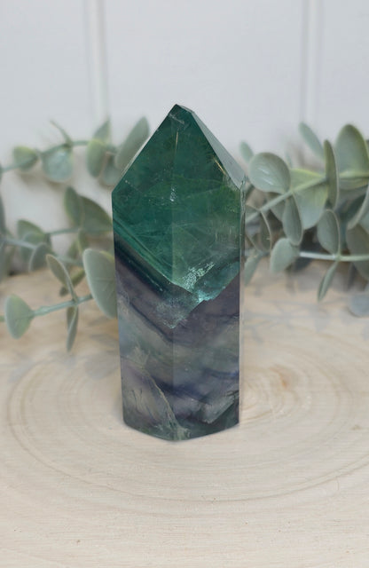 Pointe en Fluorite *pointe cassée*