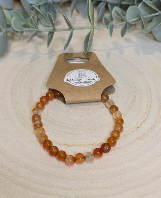 Bracelet Cornaline 6mm