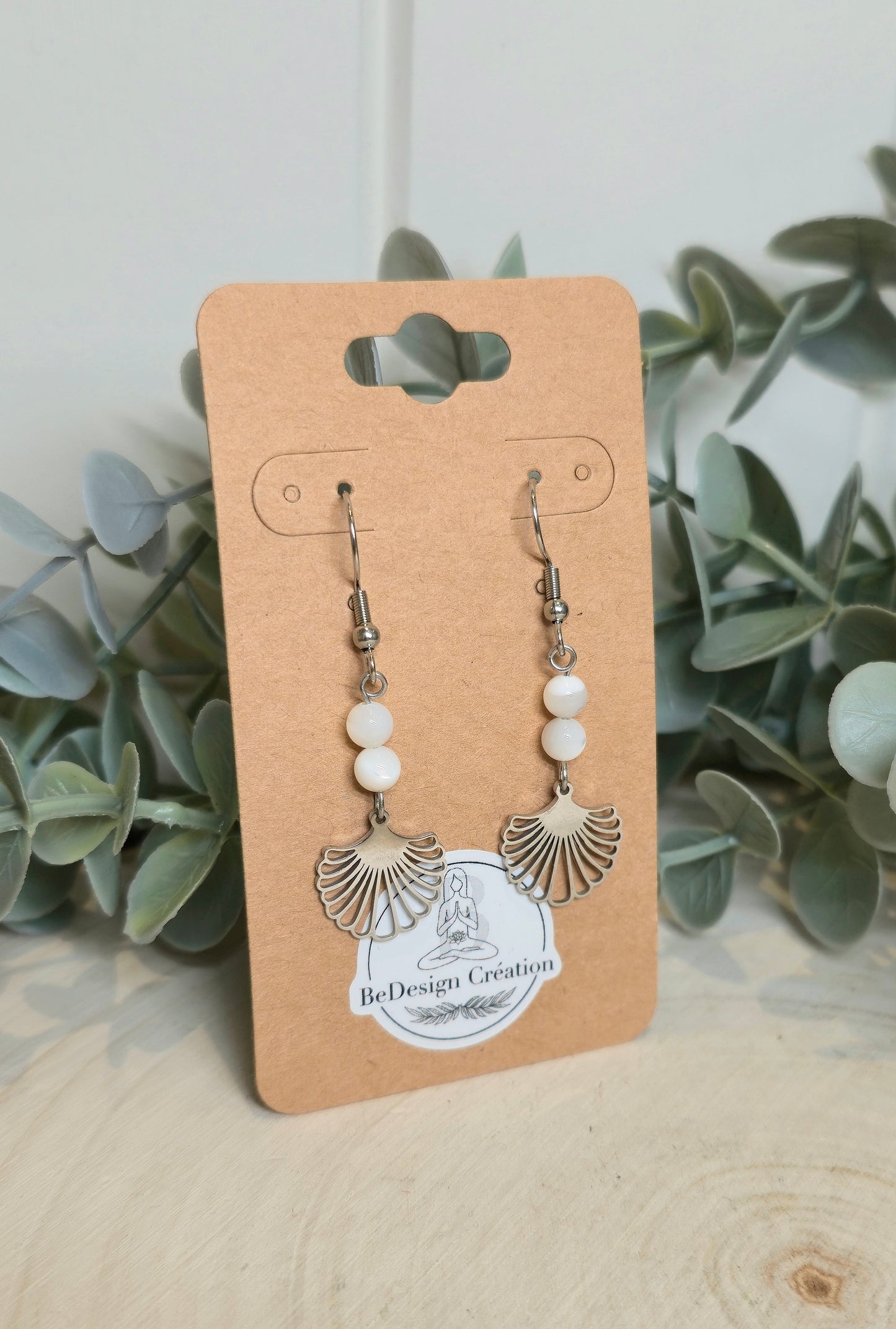 Boucles d’oreilles Coquillage Nacre