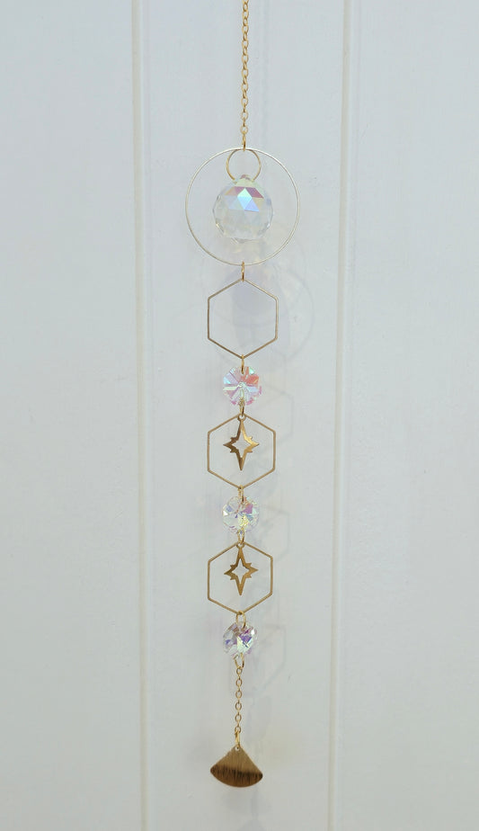 Capteur de lumière cristaux Étoile/Hexagone