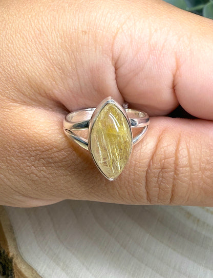 Bague Quartz rutilé