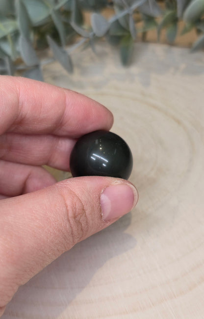 Sphère Obsidienne arc-en-ciel