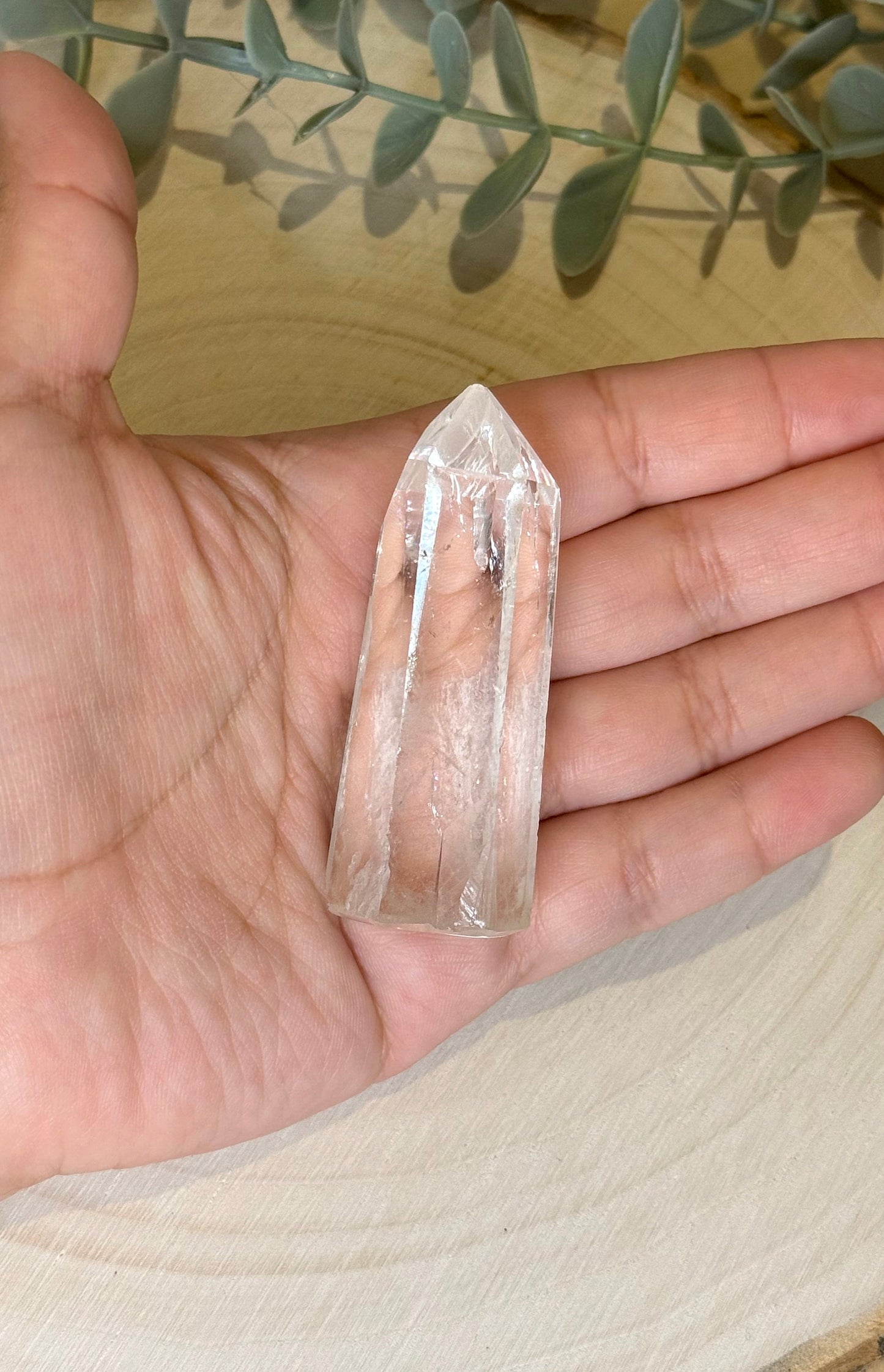 Pointe en Quartz clair de Madagascar