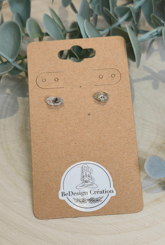 Boucles d’oreilles Herkimer