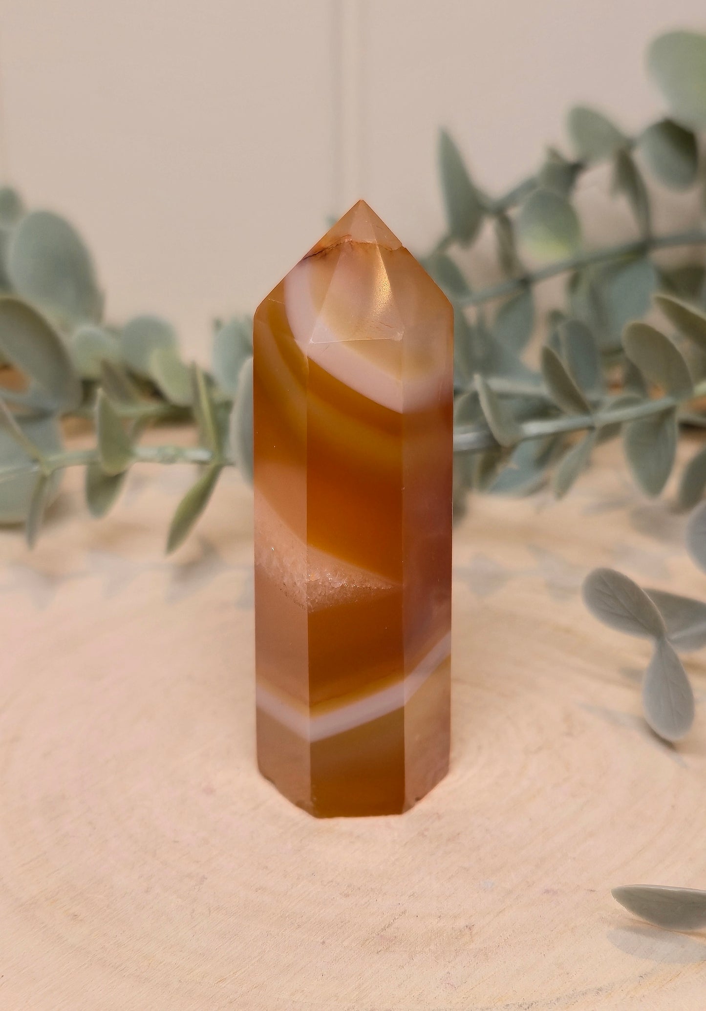 Pointe en Agate orange