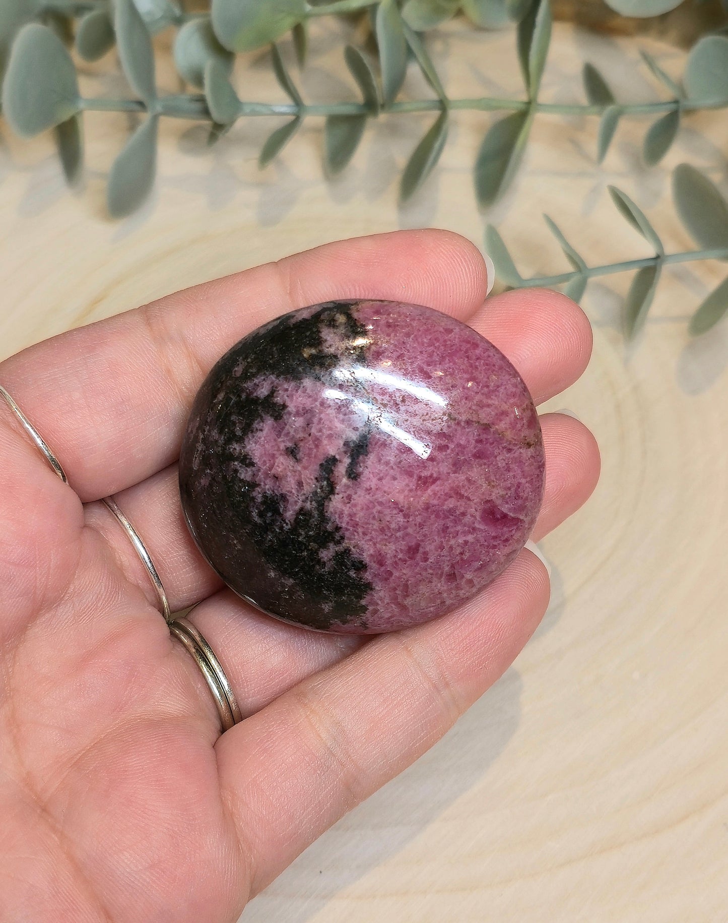 Pierre de paume Rhodonite