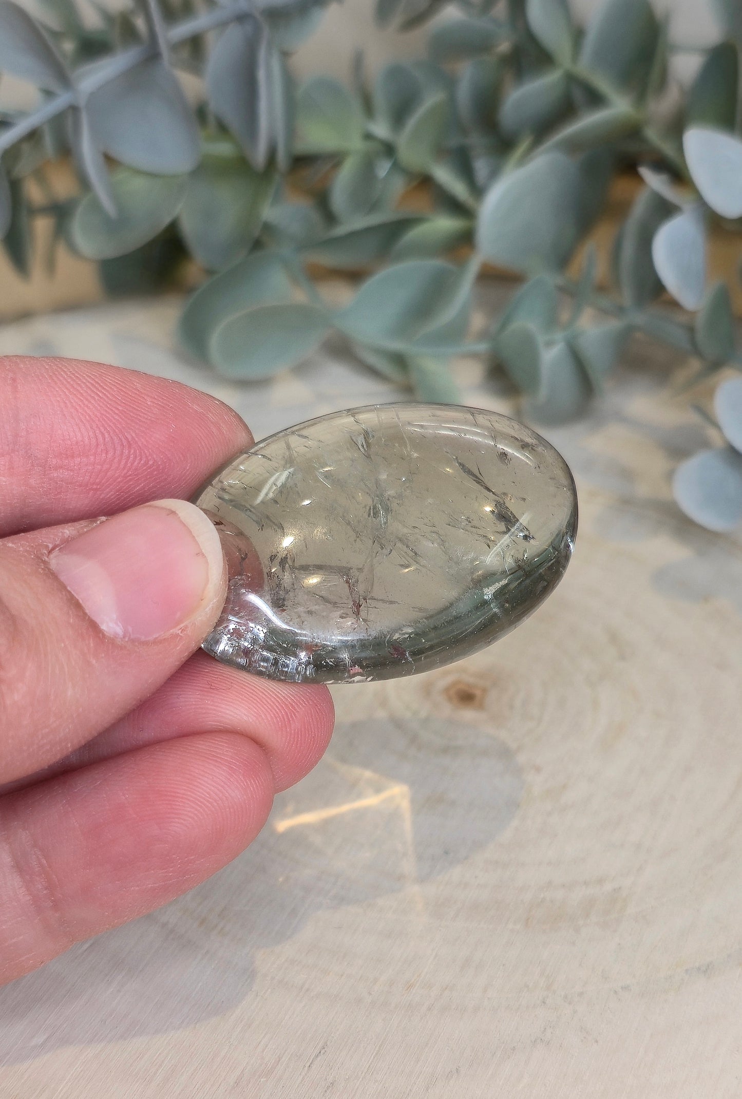 Pierre de paume en Prasiolite