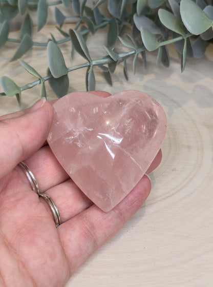 Coeur en Quartz rose