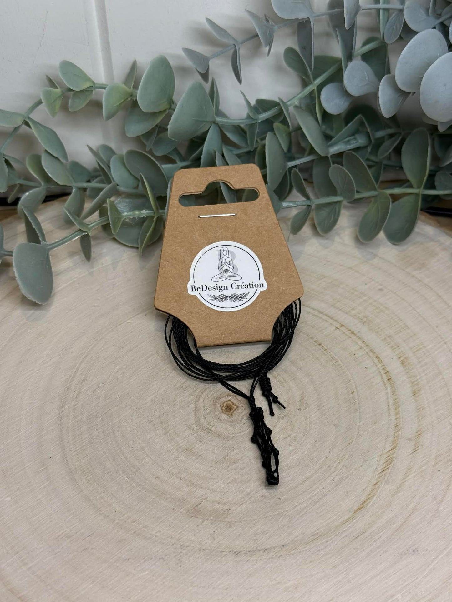 Collier porte-pierre en macramé BeDesign Création