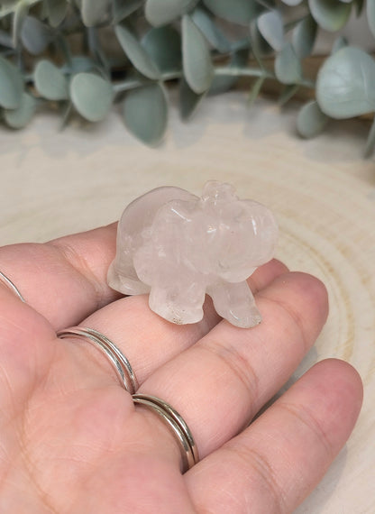 Éléphant Quartz clair