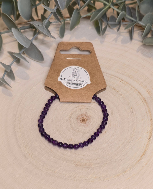 Bracelet Améthyste 4mm - Enfant