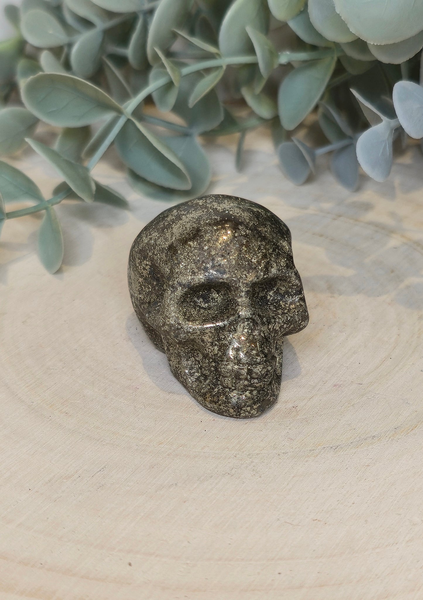 Crâne en Pyrite