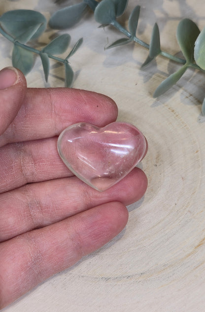 Coeur en Quartz clair