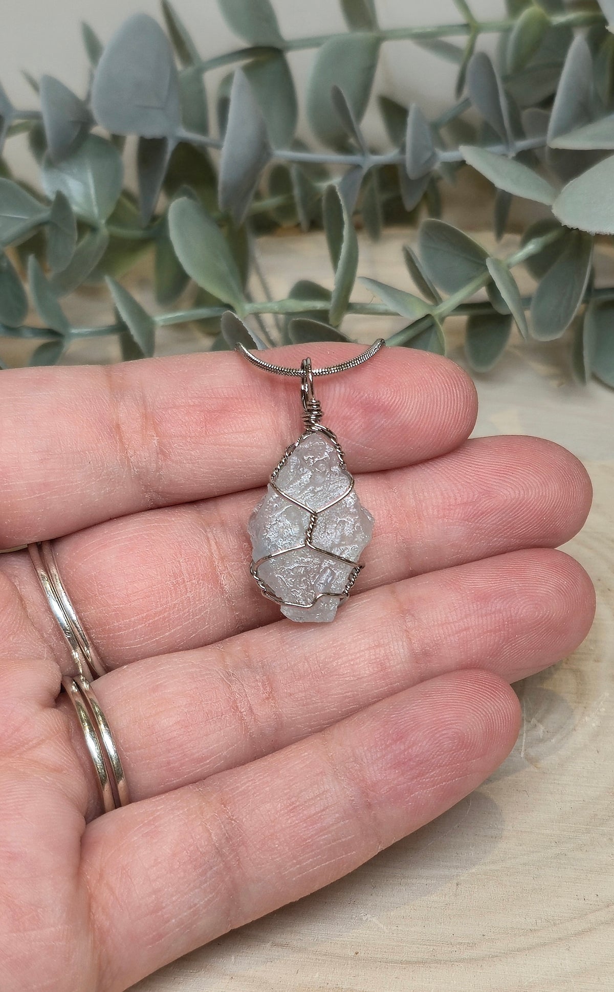 Collier Aigue-marine brute (Aquamarine)