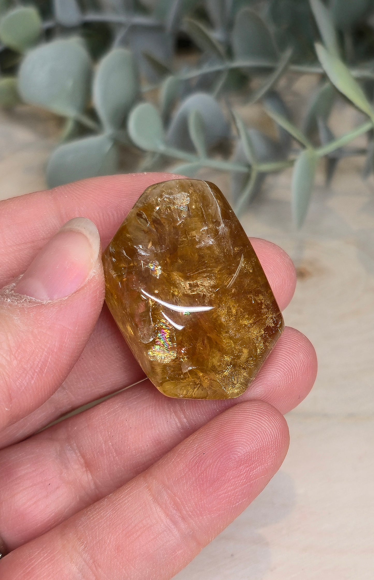 Citrine naturelle du Brésil grade extra barattée