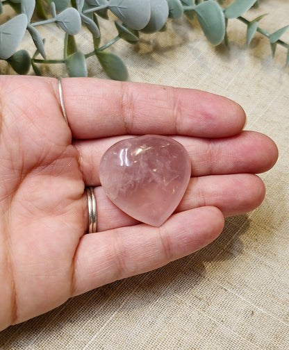 Coeur en Quartz rose