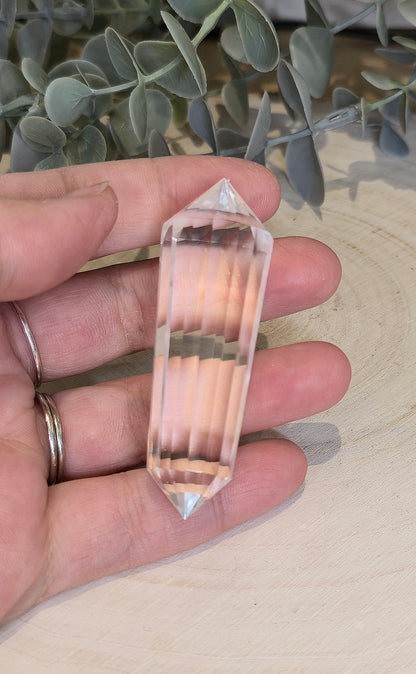 Pointe double en Quartz clair extra (Vogel)