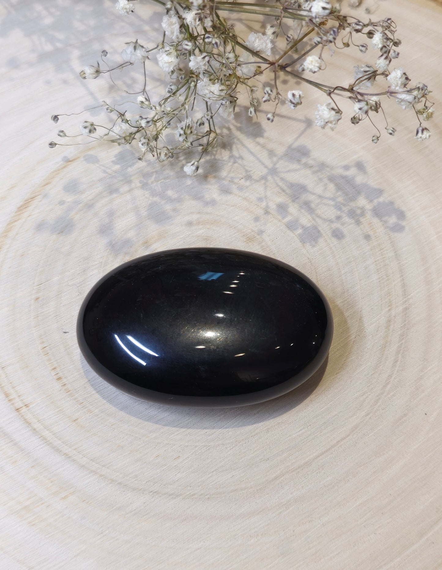 Pierre de paume Obsidienne