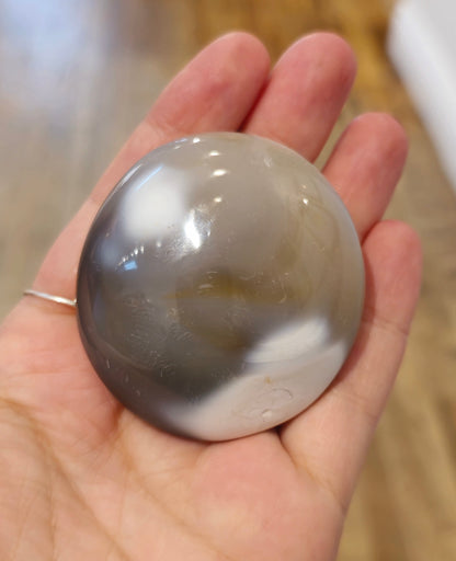 Pierre de paume en Agate Orca