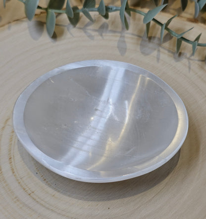 Bol de sélénite oval