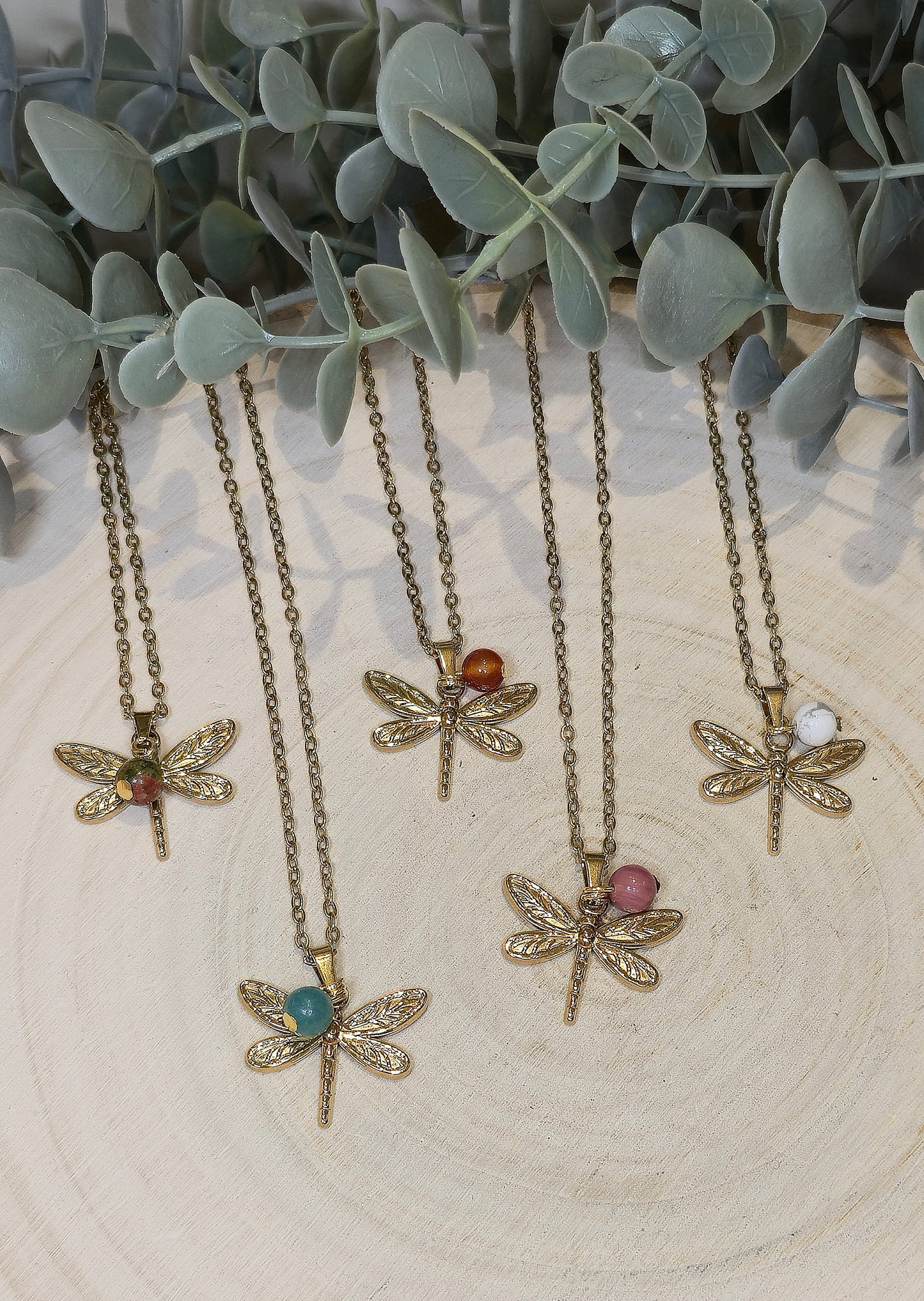 Collier Libellule gold