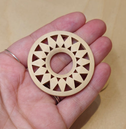 Support de bois bombé pour sphère