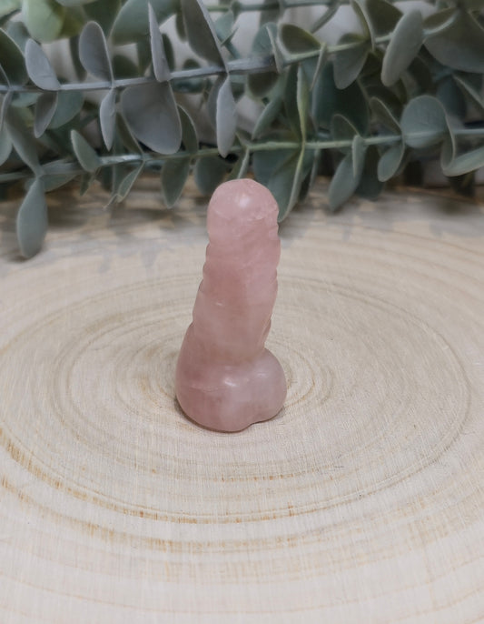 Pénis en Quartz rose