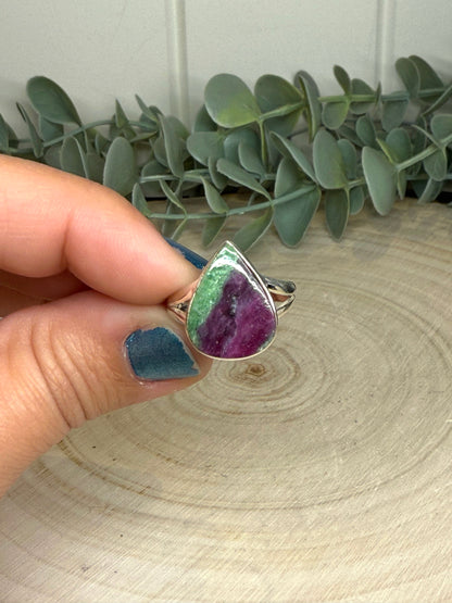 Bague Rubis Zoïsite