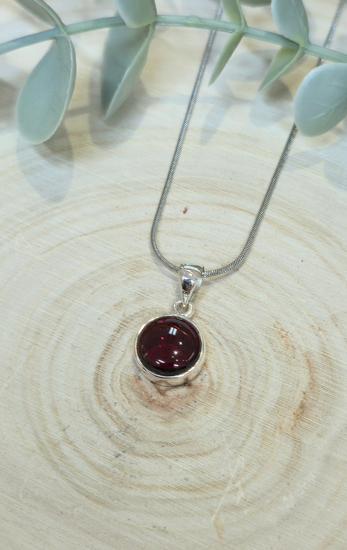 Collier en Grenat