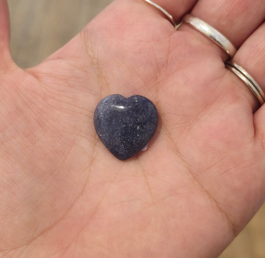 Coeur en Aventurine bleue