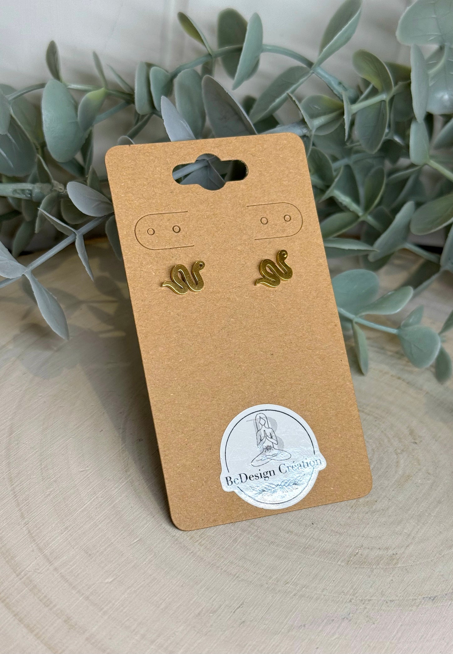 Boucles d’oreilles Serpent gold