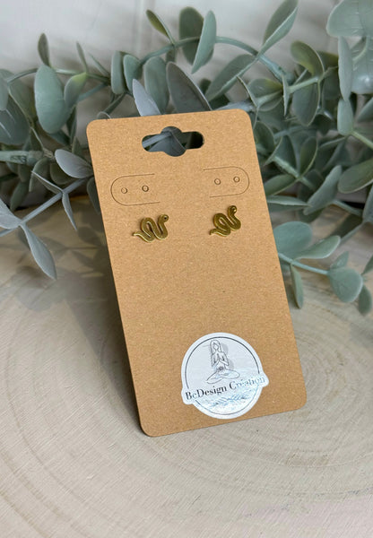 Boucles d’oreilles Serpent gold