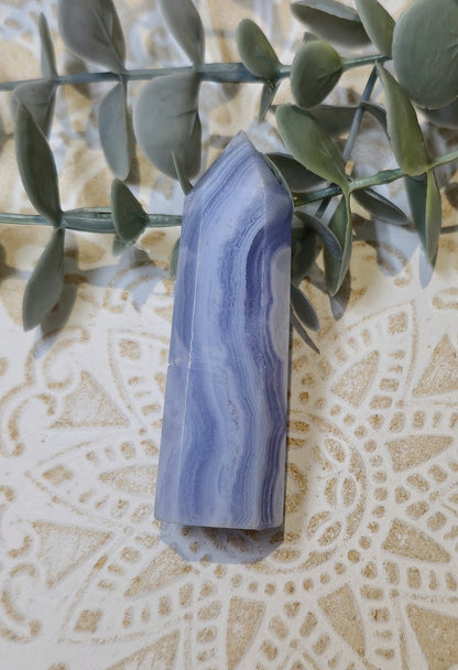 Pointe Agate dentelle bleue