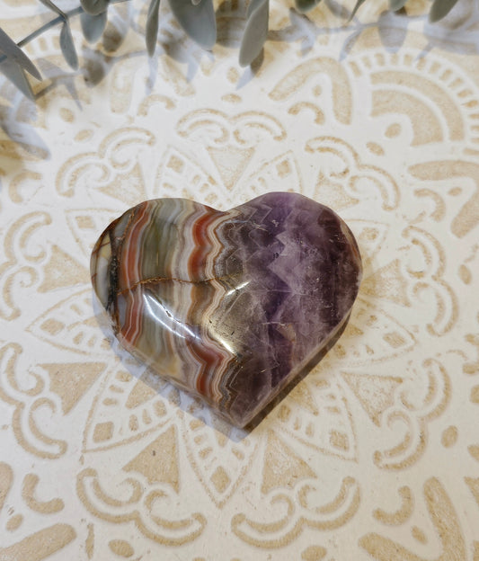 Coeur Améthyste Agate